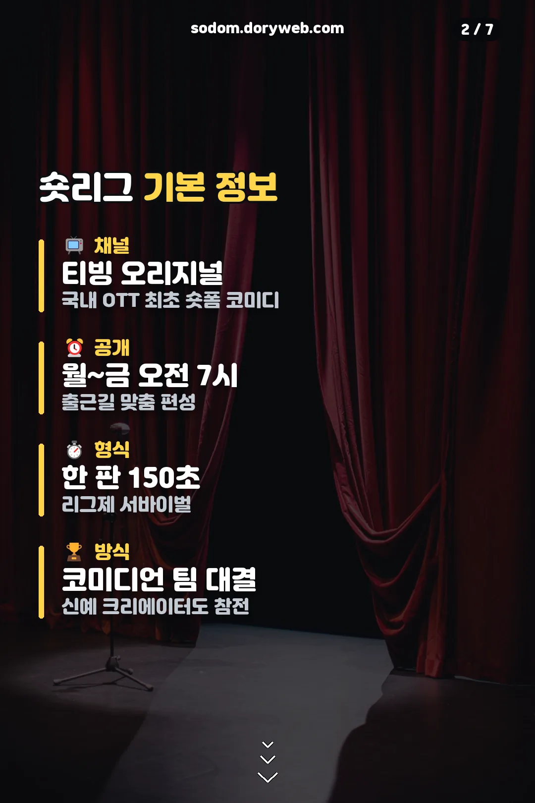 코미디 숏리그 기본 정보