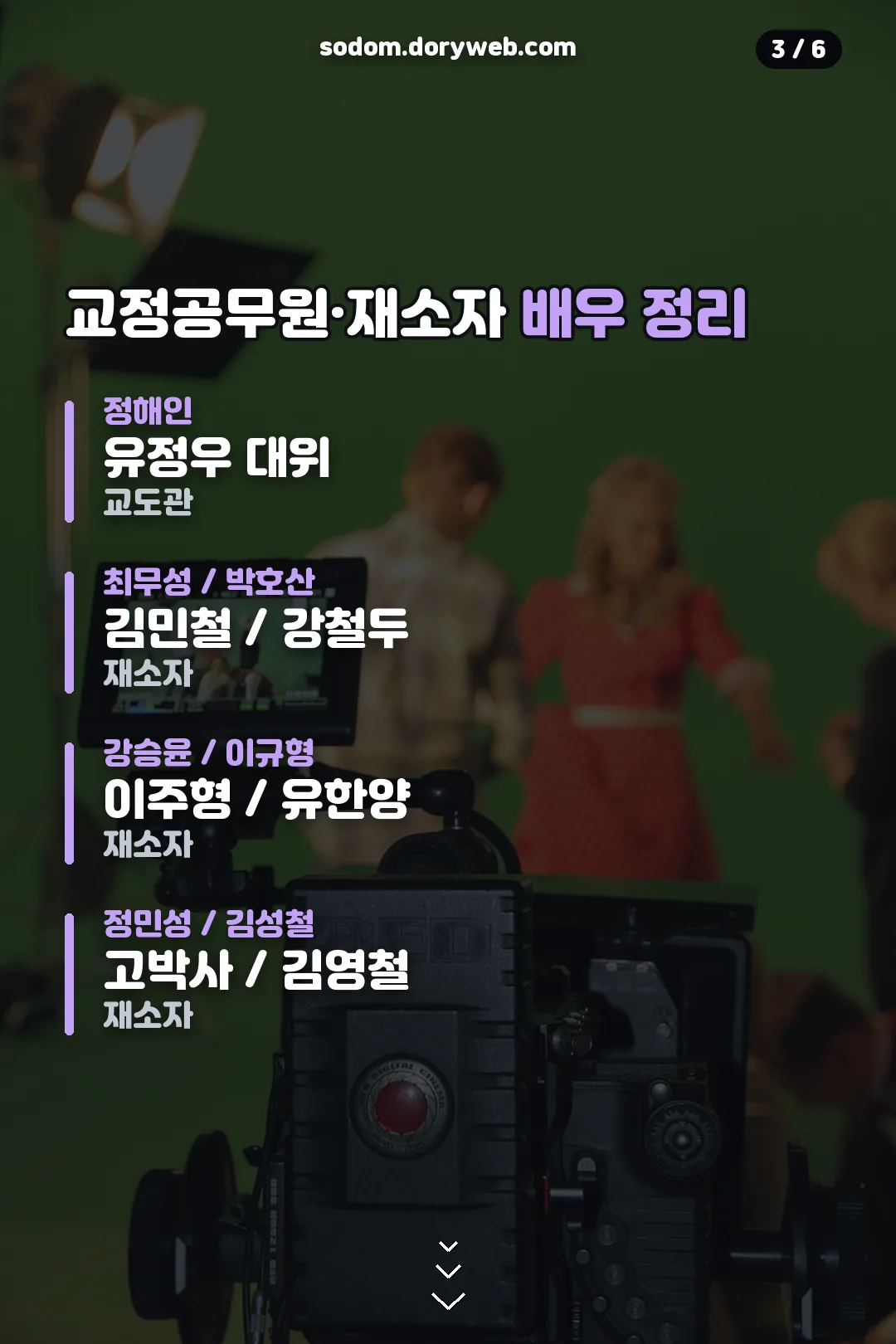 교정공무원·재소자 캐스팅